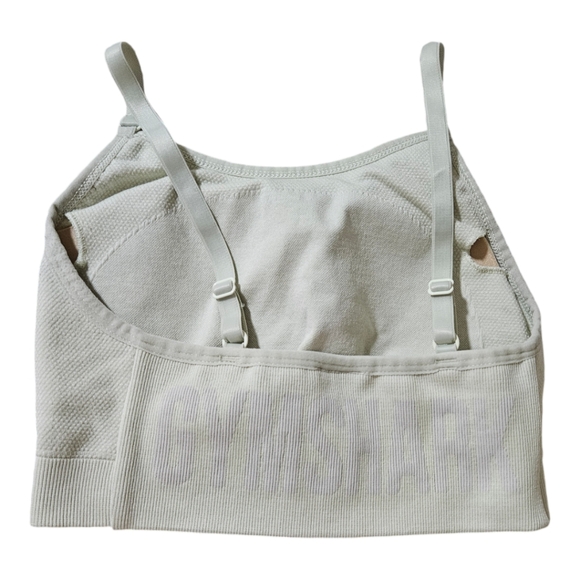 Gymshark cream adjustable strap padded bra size XS - Picture 3 of 5